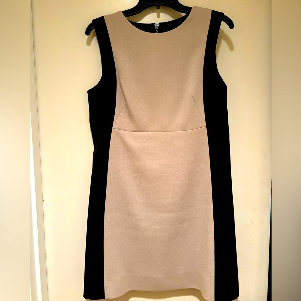Kate Spade color block dress Black and Tan size 6